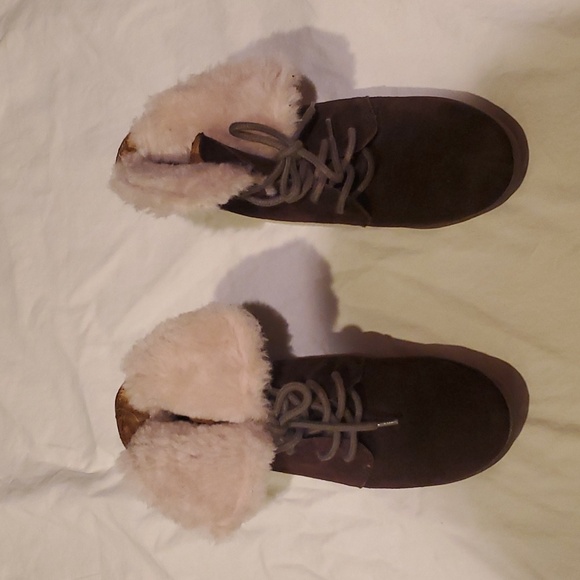 Emu Suede and Shearling Winton Booties - Picture 2 of 5